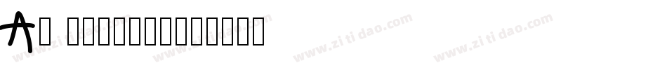 AG GillisB字体转换